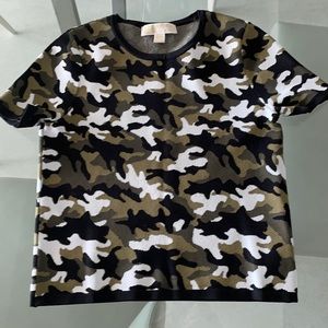 Michael Kors short sleeve crop top